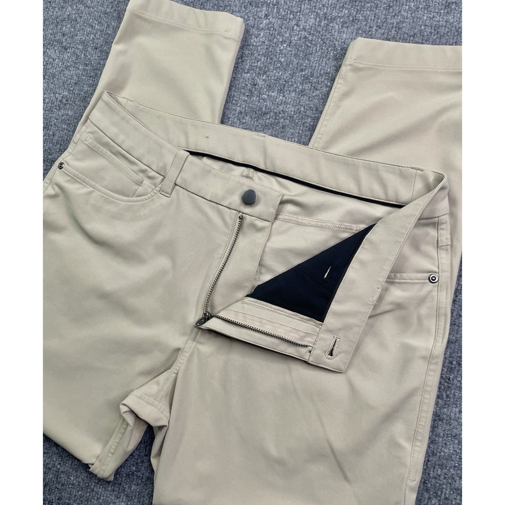 Lululemon ABC Pants Men's 32 Classic Fit 5 Pocket Warpstreme Beige